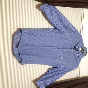 Blue plaid Chaps dress shirt